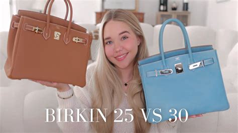 birkin bag 25 vs 30.